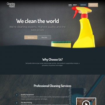 Cleaning Website Template