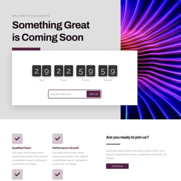 COMING SOON - website template