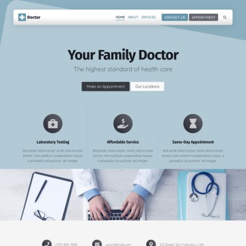 Doctor Website Template