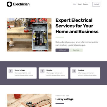 Electrician Website Template (3)