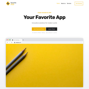 Favorite App Website Template