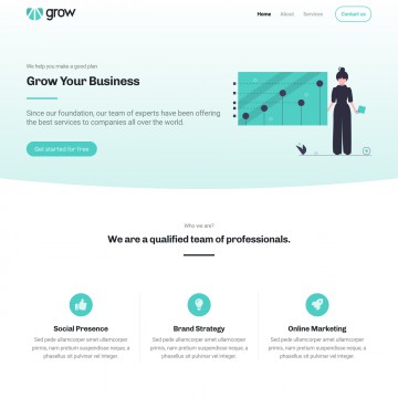 Grow Website Template
