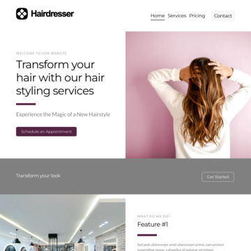 Hair Dresser Website Template (5)