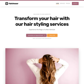 Hair Dresser Website Template (1)