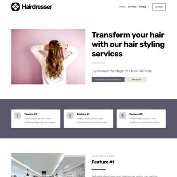 Hair Dresser Website Template (4)