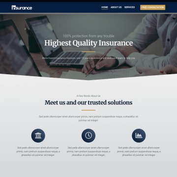 Insurance Website Template