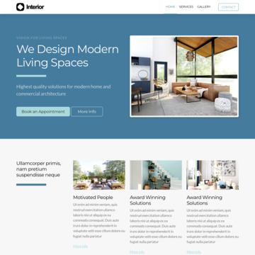 Interior Design Website Template (2)
