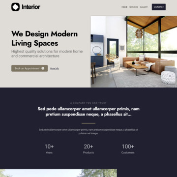 Interior Design Website Template (4)