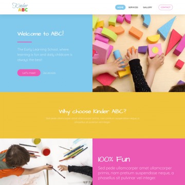 Kinder Website Template