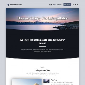 Mediterranean Website Template