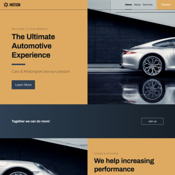 Motion Website Template