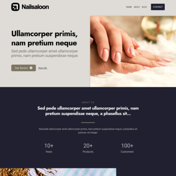 Nail Saloon Website Template (1)