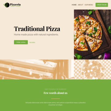 PIZZERIA RESTAURANT - website template
