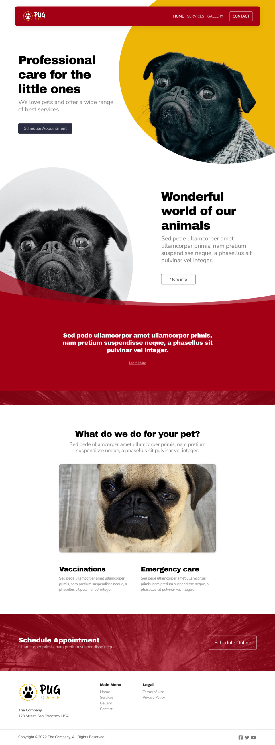 Pug Website Template - Perfect for businesses, bloggers, creatives, and anyone looking for a hassle-free website building experience.