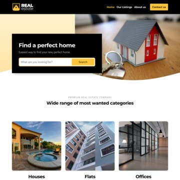 REAL ESTATE - website template