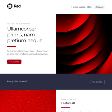 Red Website Template (1)