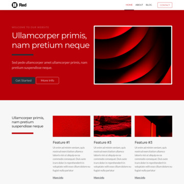 Red Website Template (4)