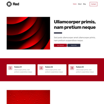 Red Website Template (3)