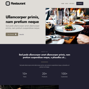 Restaurant Template - Easy-to-use Website Builder | Kopage