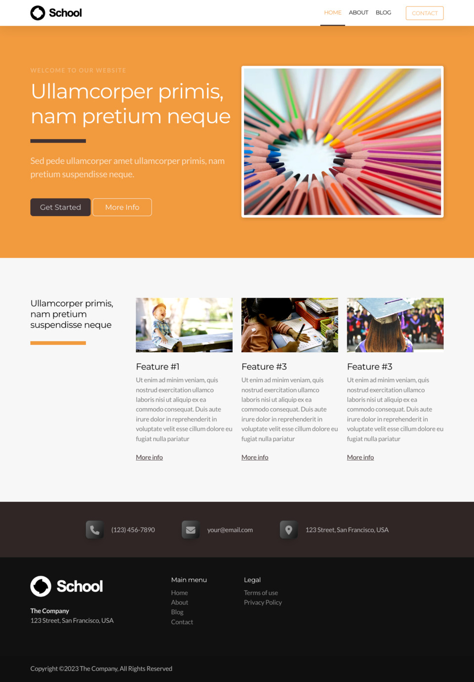 School Template - Customizable Website Theme for School, Education, and ...