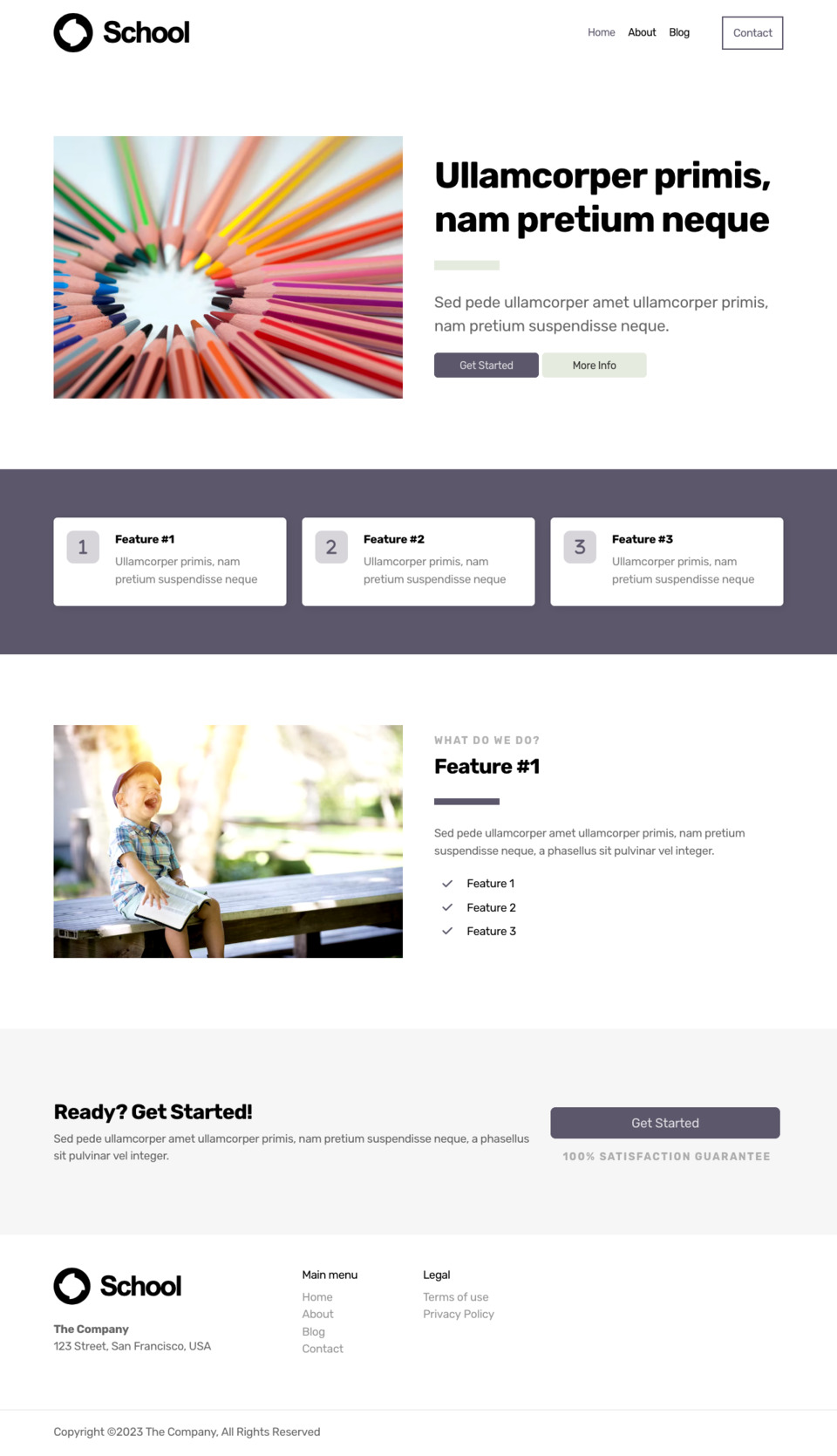 School Template - Customizable Website Theme for School, Education, and ...