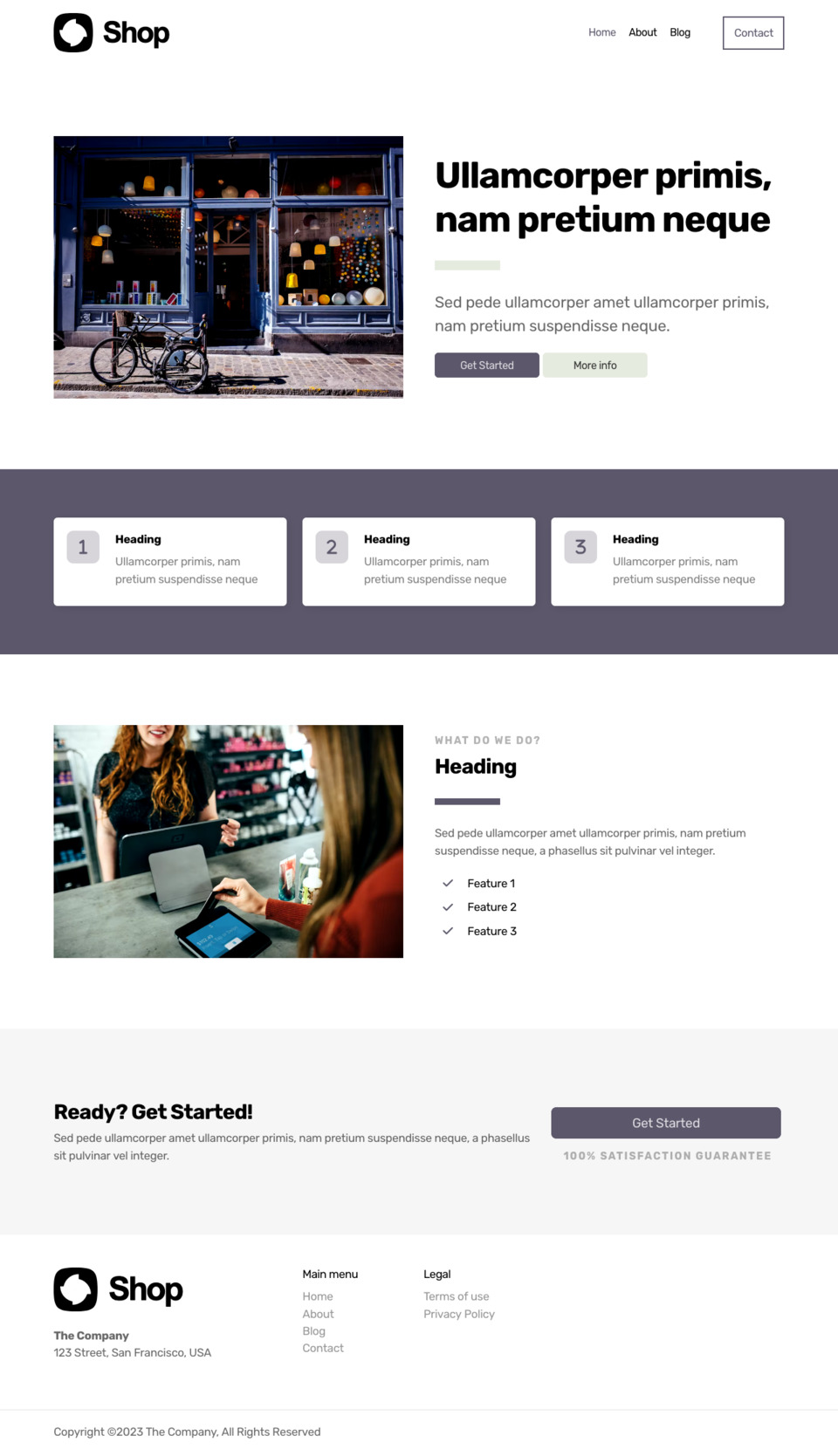 Shop Website Template - Ideal for small business owners, boutique owners, retail shops, e-commerce startups, and anyone looking to launch an online store quickly and effortlessly.