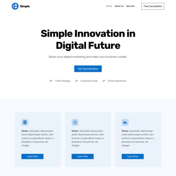 Simple Website Template