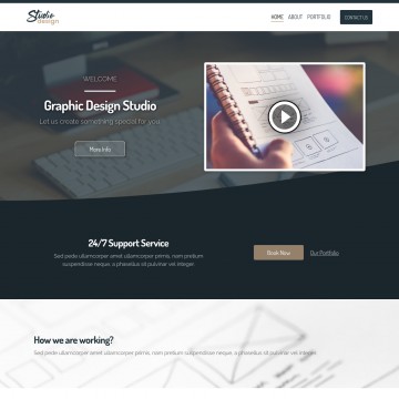 Studio Website Template