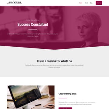 Success Consultant Website Template