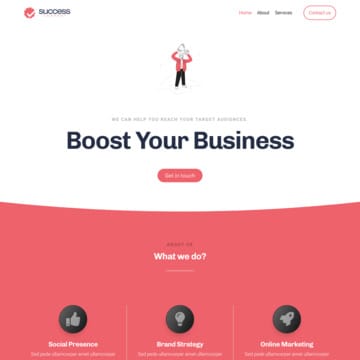 Success Website Template