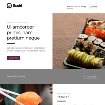 Sushi Website Template (3)