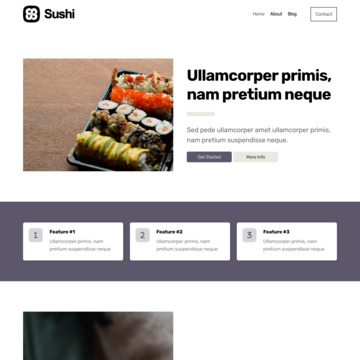 Sushi Website Template (1)