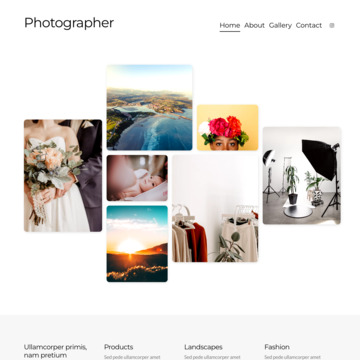 The Photographer Website Template