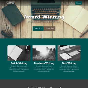 The Writer Website Template