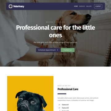 Veterinary Clinic Website Template (4)
