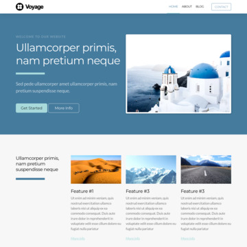 Customizable Voyage Template for Easy Website Building | Kopage