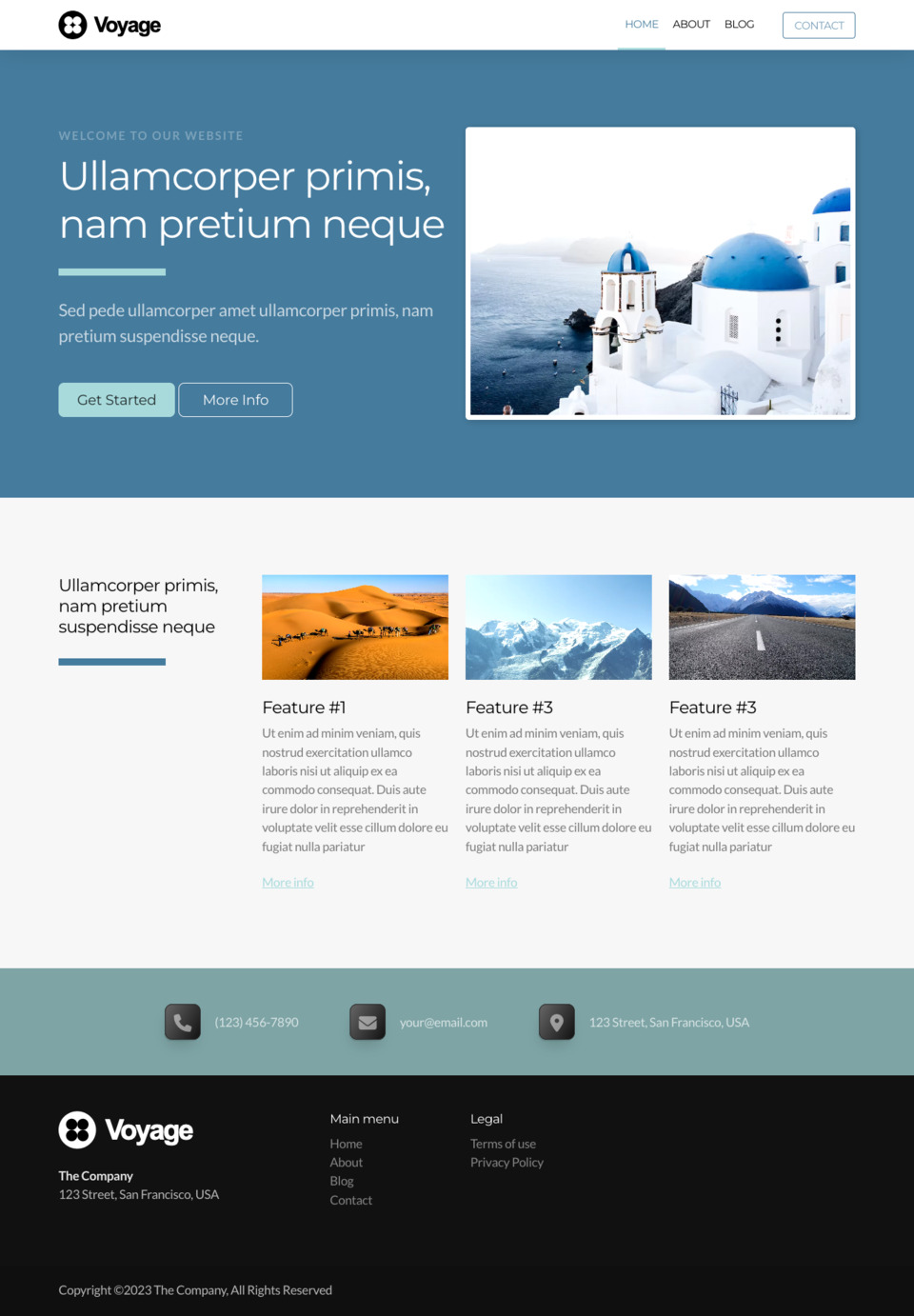 Customizable Voyage Template for Easy Website Building | Kopage