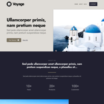 Customizable Voyage Template for Easy Website Building | Kopage