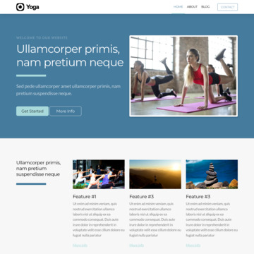 Yoga Website Template (5)