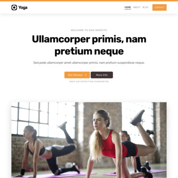 Yoga Website Template (2)