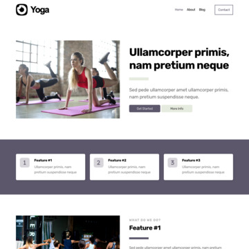 Yoga Website Template (3)
